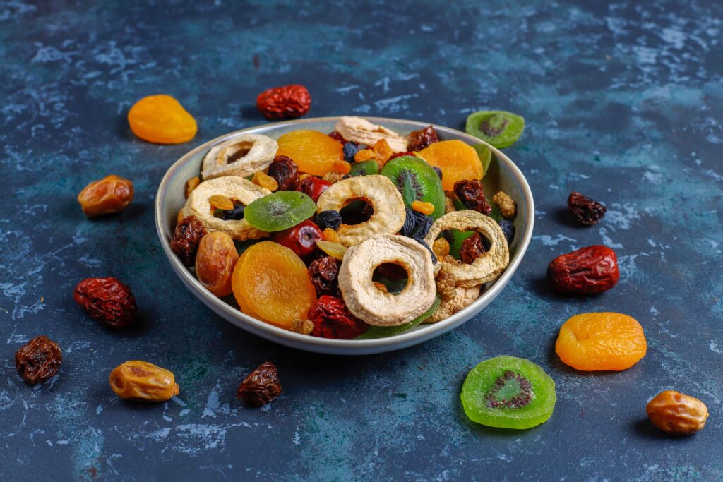 dried fruit plate with dfruit